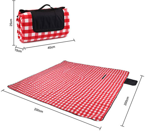 couverture de pique nique à carreaux