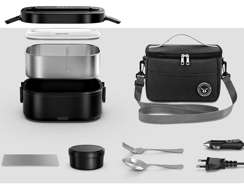 Lunch box chauffante 12V Wlikeit pour allume-cigare